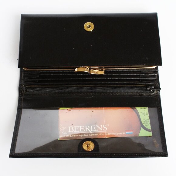 Castelijn & Beerens Wallet Class Collection Frame Purse Black Leather - Picture 6 of 8